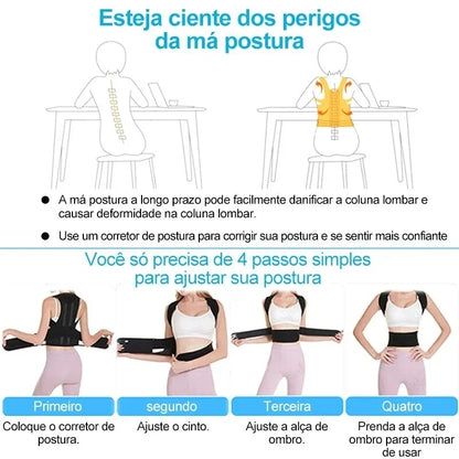 Adjustable Posture Corrector – Breathable Support for Pain Relief