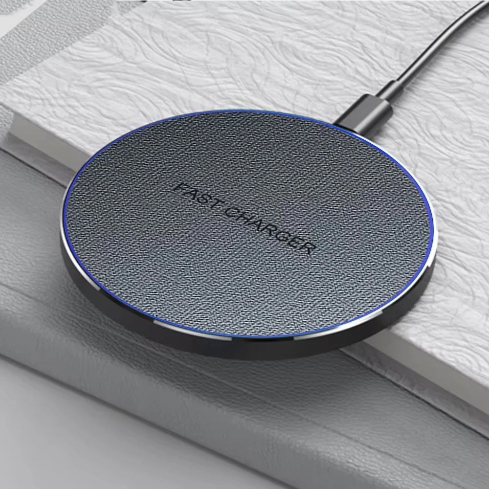 Ultra-Thin Wireless Charger Pad – Fast Charging for iPhone & Samsung Galaxy