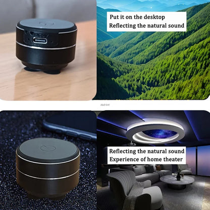 Mini Bone Conduction Bluetooth Speaker – TWS Portable Metal Audio