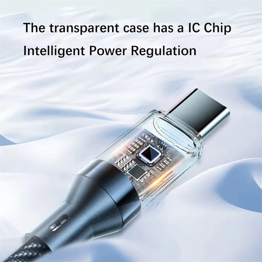 NNBILI 120W Type-C to Type-C Fast Charging & Data Cable with LED Display