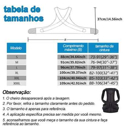 Adjustable Posture Corrector – Breathable Support for Pain Relief