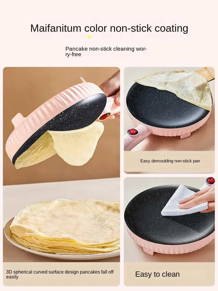 220V Electric Crepe Maker – Non-Stick Pancake & Breakfast Machine 600W