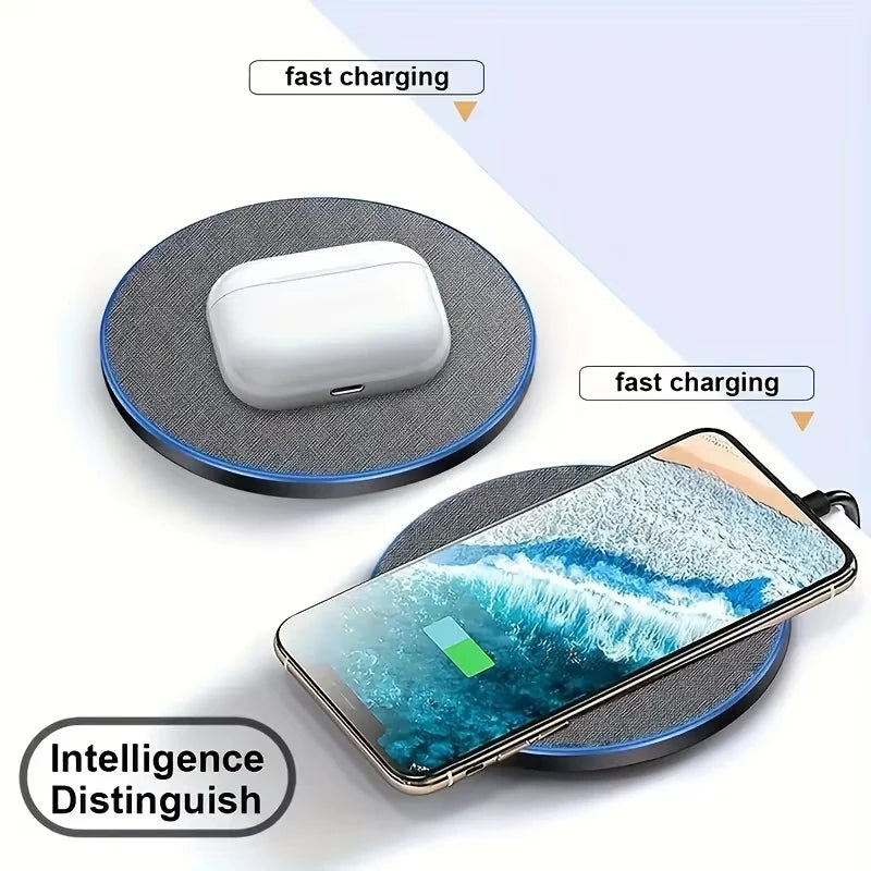 Ultra-Thin Wireless Charger Pad – Fast Charging for iPhone & Samsung Galaxy