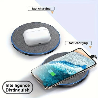 Ultra-Thin Wireless Charger Pad – Fast Charging for iPhone & Samsung Galaxy