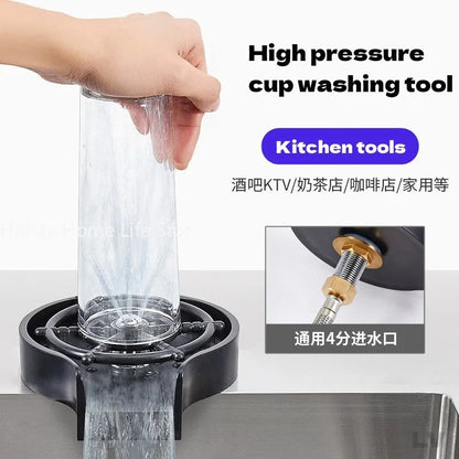Automatic Cup Washer – High Pressure Glass & Bottle Rinser for Kitchen Sink