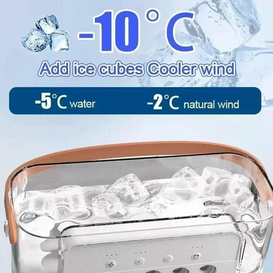 3-in-1 Mini Air Cooler – Fan, Humidifier & LED Night Light for Home/Office