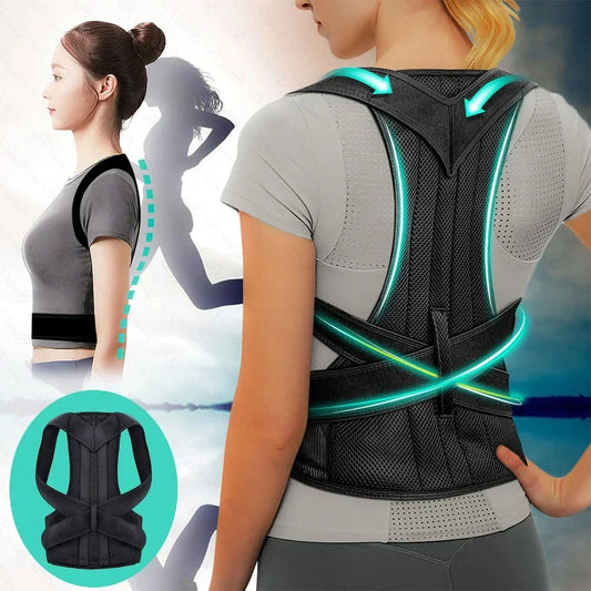 Adjustable Posture Corrector – Breathable Support for Pain Relief