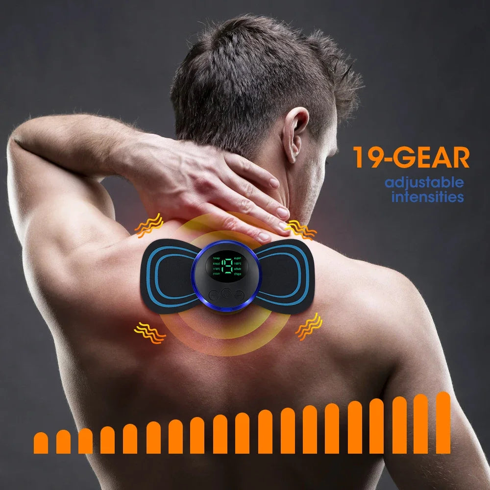 EMS Neck Massager – Electric Muscle Relief & Portable Cervical Relaxer