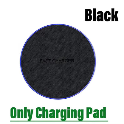Ultra-Thin Wireless Charger Pad – Fast Charging for iPhone & Samsung Galaxy