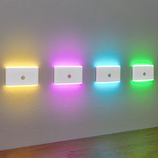 LED Motion Sensor Night Light – 3 Modes Dimmable Stair Lamp with Battery