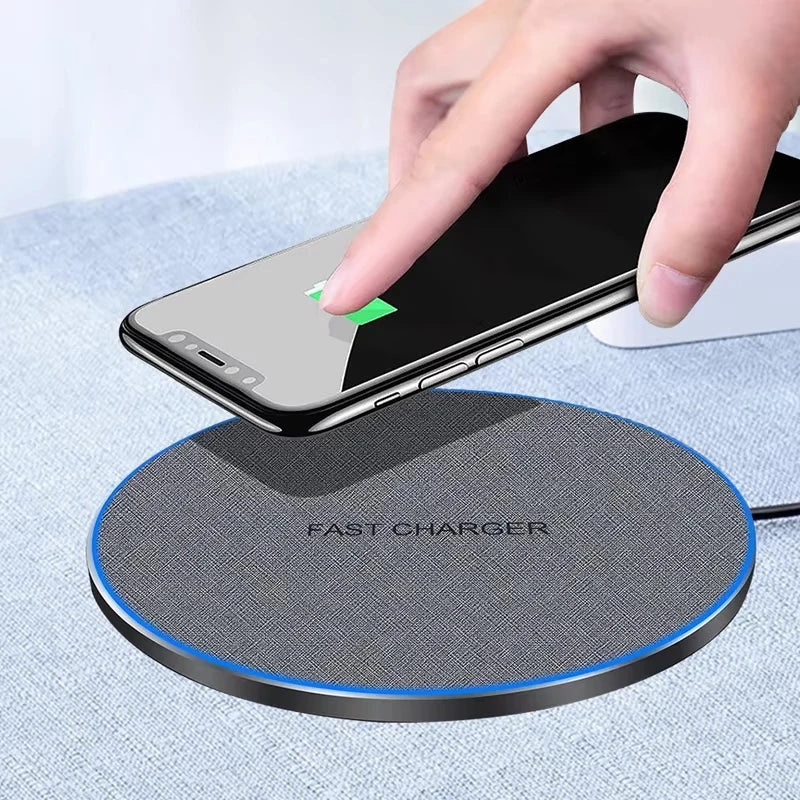 Ultra-Thin Wireless Charger Pad – Fast Charging for iPhone & Samsung Galaxy